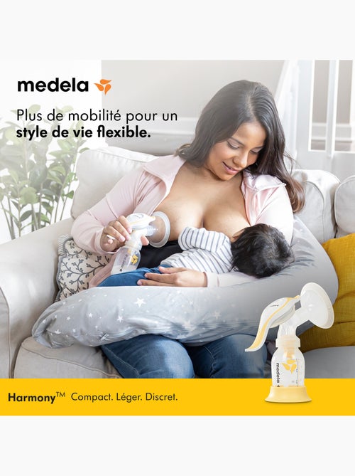 Tire-lait manuel medela harmony flex - 2-phase expression, téterelle personalfit flex, compact, - Kiabi Tire-lait manuel medela harmony flex - 2-phase expression, téterelle personalfit flex, compact, - Kiabi