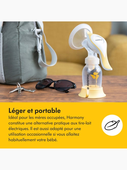 Tire-lait manuel medela harmony flex - 2-phase expression, téterelle personalfit flex, compact, - Kiabi Tire-lait manuel medela harmony flex - 2-phase expression, téterelle personalfit flex, compact, - Kiabi