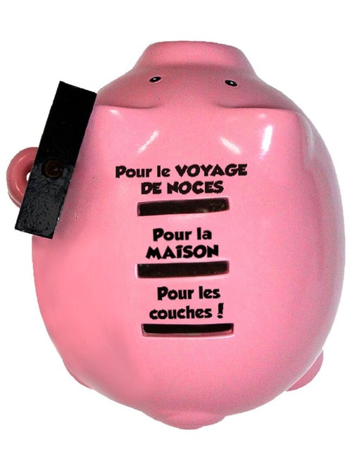 Tirelire cochon vive les mariés - Kiabi