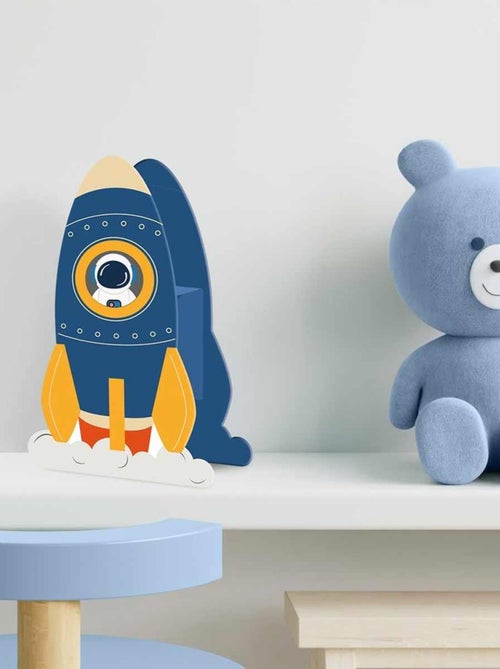 Tirelire pour enfant en forme de fusée bleue - Kiabi