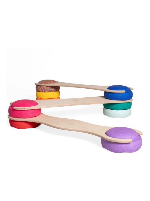 Tissi | lot de 3 planches d'équilibre compatibles stapelstein - Kiabi Tissi | lot de 3 planches d'équilibre compatibles stapelstein - Kiabi