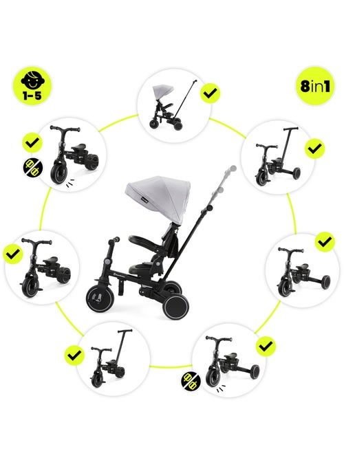 Tobi forest 8-in-1 meegroeidriewieler voor kinderen van 1 tot 5 jaar - Kiabi Tobi forest 8-in-1 meegroeidriewieler voor kinderen van 1 tot 5 jaar - Kiabi
