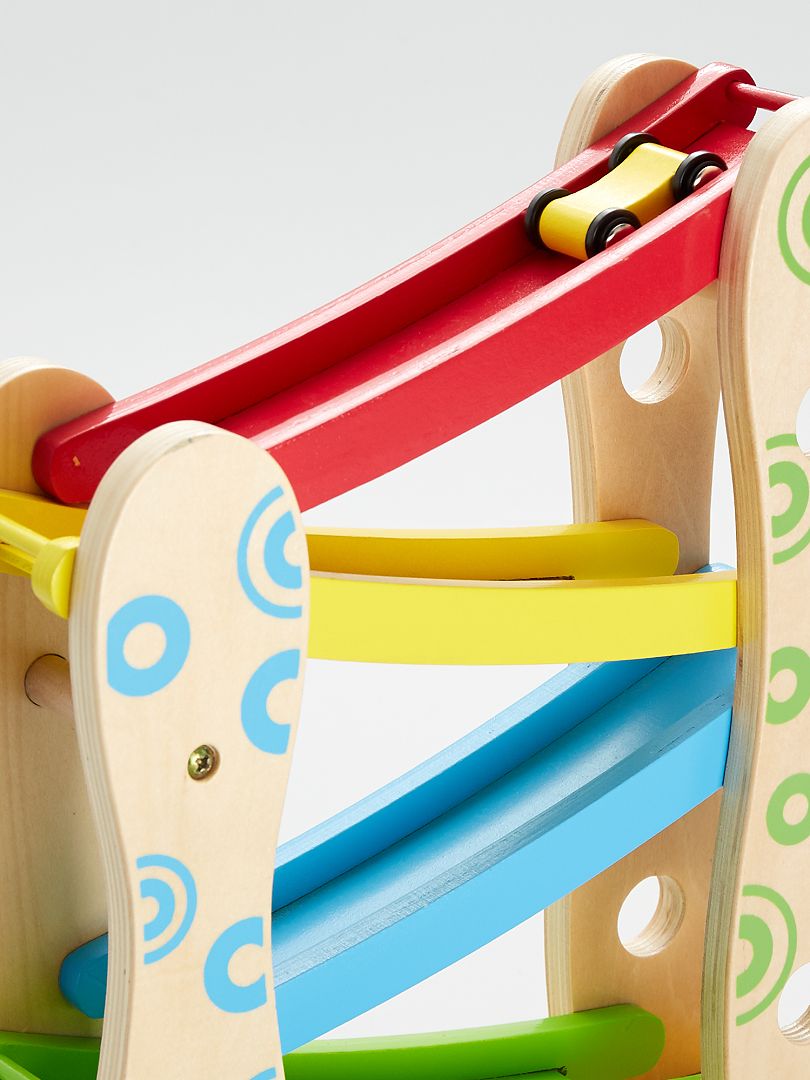 Toboggan + 3 voitures en bois multicolore Kiabi 29.00€