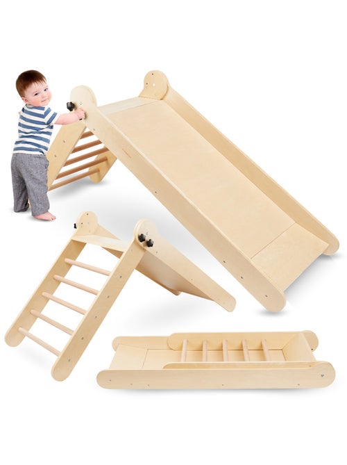 Toboggan enfant en bois pliable pour intérieur mamabrum - Kiabi Toboggan enfant en bois pliable pour intérieur mamabrum - Kiabi
