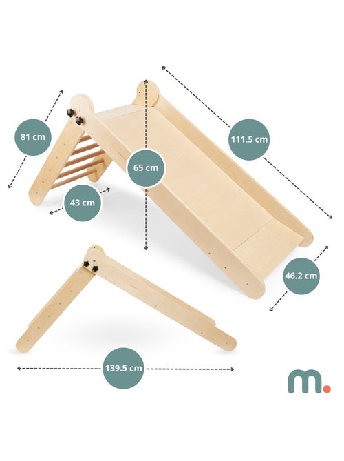 Toboggan enfant en bois pliable pour intérieur mamabrum - Kiabi Toboggan enfant en bois pliable pour intérieur mamabrum - Kiabi