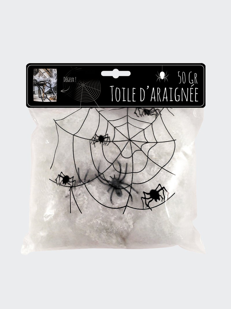 Toile d'araignée noir/blanc - Kiabi
