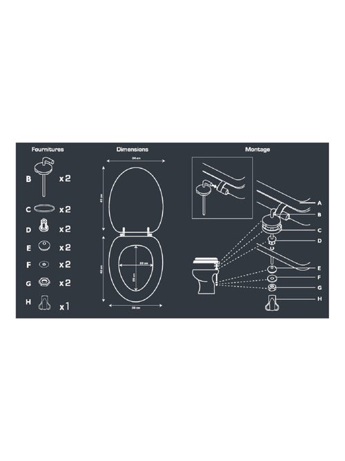 Toiletbril met houtlook - Kiabi Toiletbril met houtlook - Kiabi