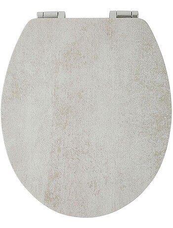 Toiletbril uni CALVI in gecomprimeerd MDF – Soft-close – Future Home