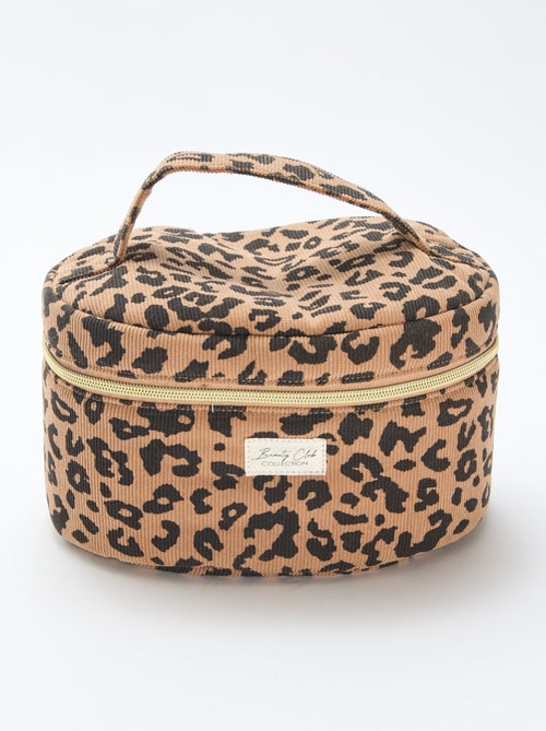Toilettas - Beautycase met luipaardmotief - Kiabi