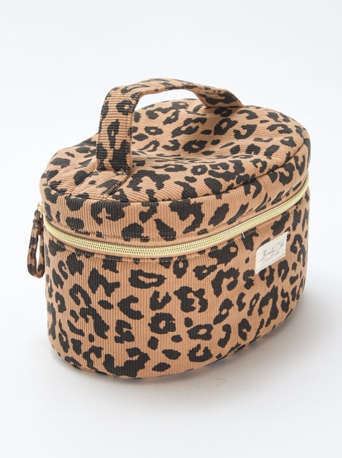Toilettas - Beautycase met luipaardmotief - Kiabi