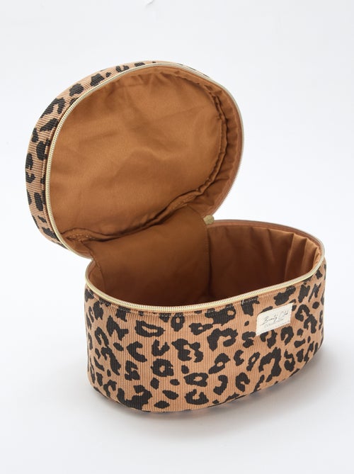 Toilettas - Beautycase met luipaardmotief - Kiabi