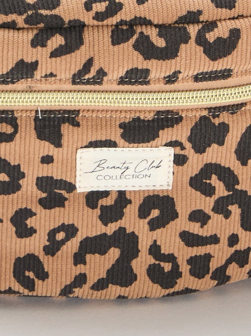 Toilettas - Beautycase met luipaardmotief - Kiabi