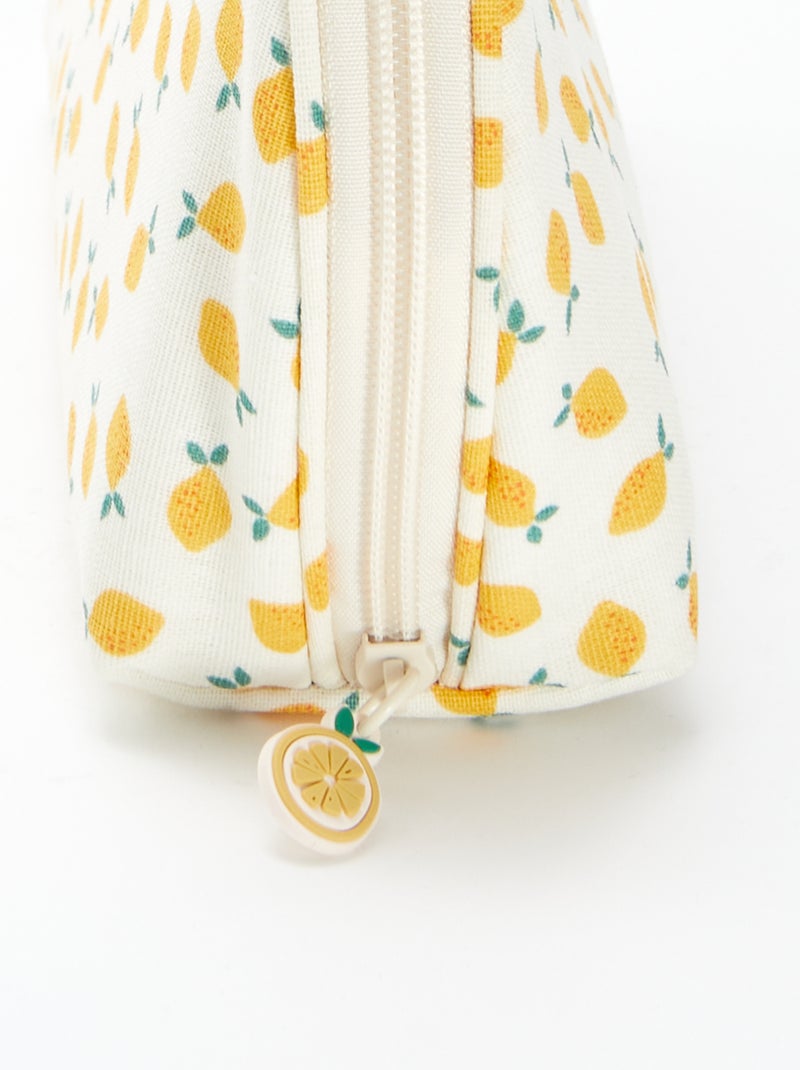 Toilettas met print BIEGE - Kiabi