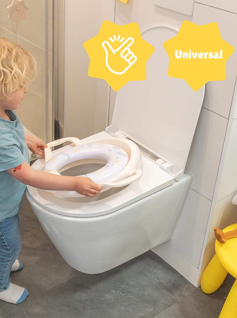 Toiletverkleiner met handgrepen 'Babymoov' Wit - Kiabi