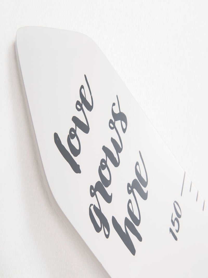 Toise murale en bois 'Rock Star Baby' - ROBA Blanc - Kiabi