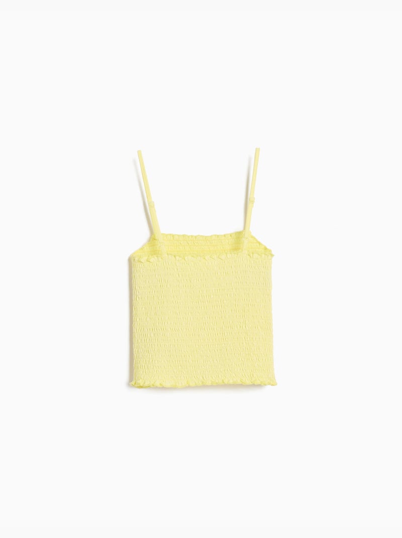 Toit froncé en smock, mo fashion Jaune - Kiabi