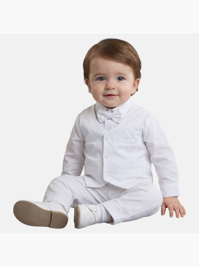 Tom Kids - Doopset baby broek Wit - Kiabi