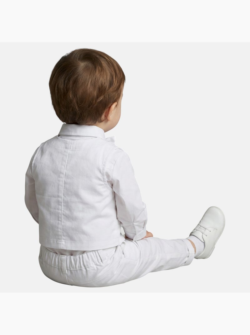 Tom Kids - Doopset baby broek Wit - Kiabi