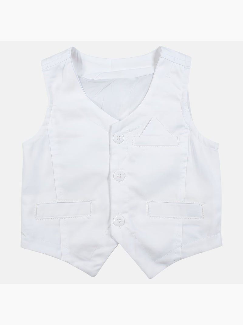 Tom Kids - Doopset baby broek Wit - Kiabi