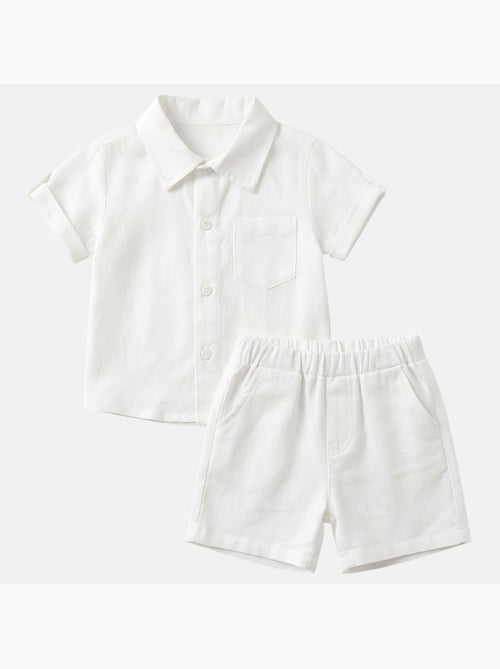 Tom Kids - Ensemble bébé garçon de cérémonie chemise manches courtes et short - Kiabi Tom Kids - Ensemble bébé garçon de cérémonie chemise manches courtes et short - Kiabi
