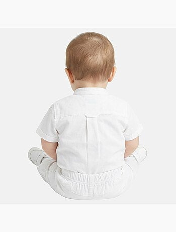 Tom Kids - Ensemble bébé garçon pour les cérémonies chemise manches courtes et pantalon