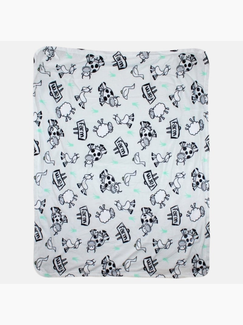 Tom Kids - Fleece deken  75x150 Grijs - Kiabi