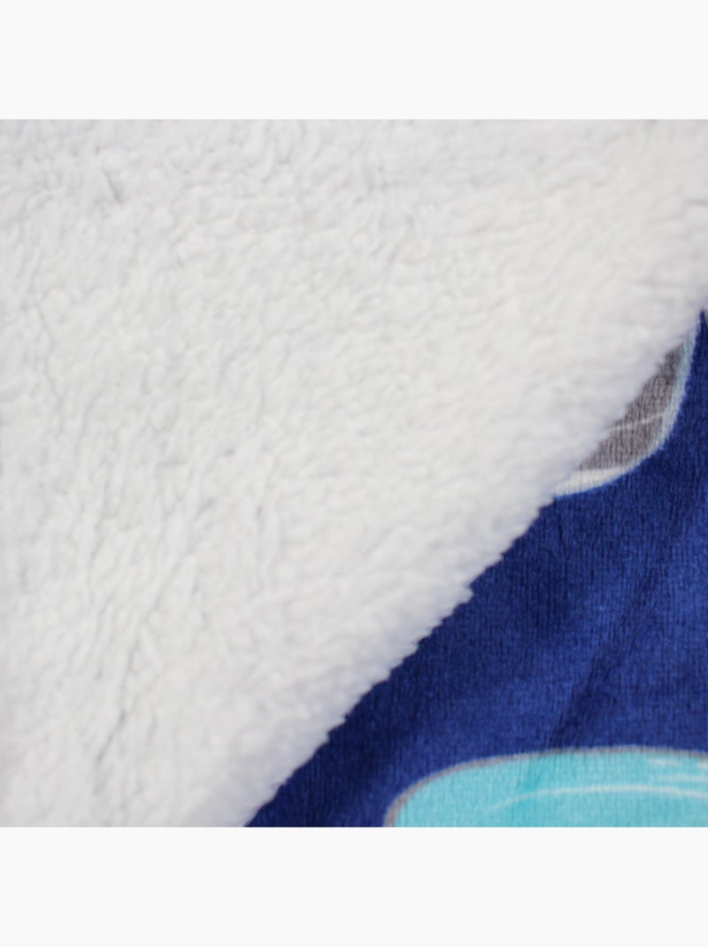 Tom Kids - Fleece deken walvis  70x100 Blauw - Kiabi