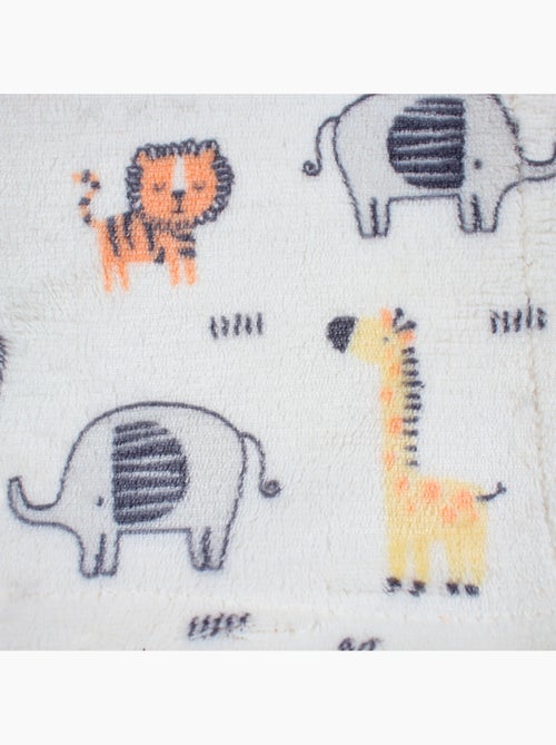Tom Kids - Plaid bébé à imprimé animaux de la savane - Kiabi Tom Kids - Plaid bébé à imprimé animaux de la savane - Kiabi