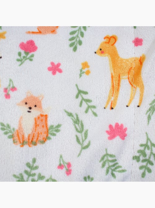 Tom Kids - Plaid doux à motifs animaux de la forêt - Kiabi Tom Kids - Plaid doux à motifs animaux de la forêt - Kiabi