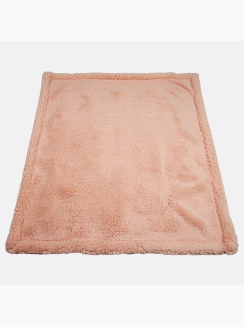 Tom Kids - Plaid doux à motifs étoiles et couronnes Rose - Kiabi