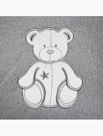 Tom Kids - Plaid doux avec motif ourson