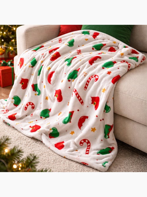 Tom Kids - Plaid doux enfant à motifs de Noël - Kiabi Tom Kids - Plaid doux enfant à motifs de Noël - Kiabi