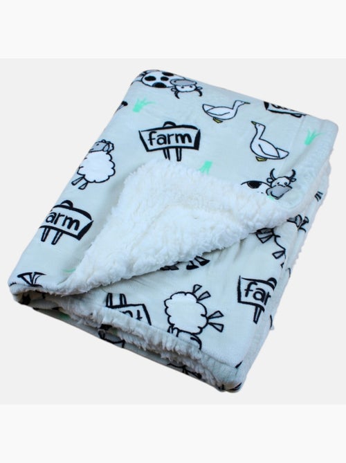 Tom Kids - Plaid doux et confortable motifs ferme - Kiabi Tom Kids - Plaid doux et confortable motifs ferme - Kiabi