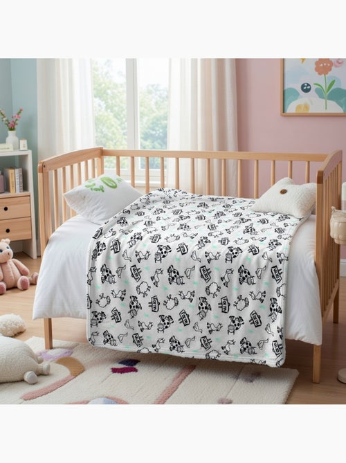 Tom Kids - Plaid doux et confortable motifs ferme - Kiabi Tom Kids - Plaid doux et confortable motifs ferme - Kiabi