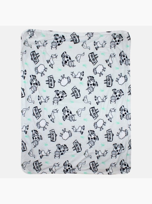 Tom Kids - Plaid doux et confortable motifs ferme - Kiabi Tom Kids - Plaid doux et confortable motifs ferme - Kiabi