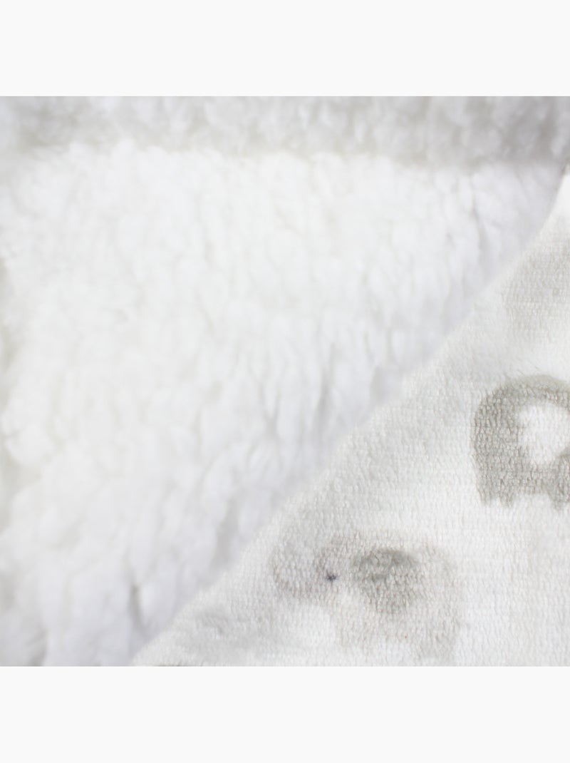 Tom Kids - Plaid doux pour bébé à motifs éléphants Blanc - Kiabi