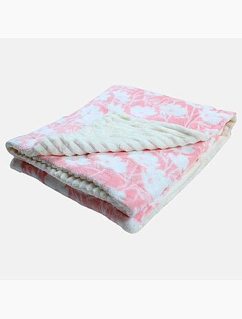 Tom Kids - Plaid doux pour fille à motifs floraux