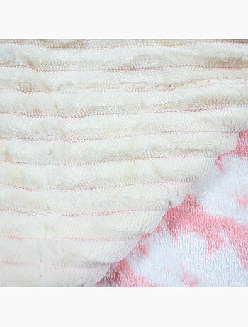 Tom Kids - Plaid doux pour fille à motifs floraux