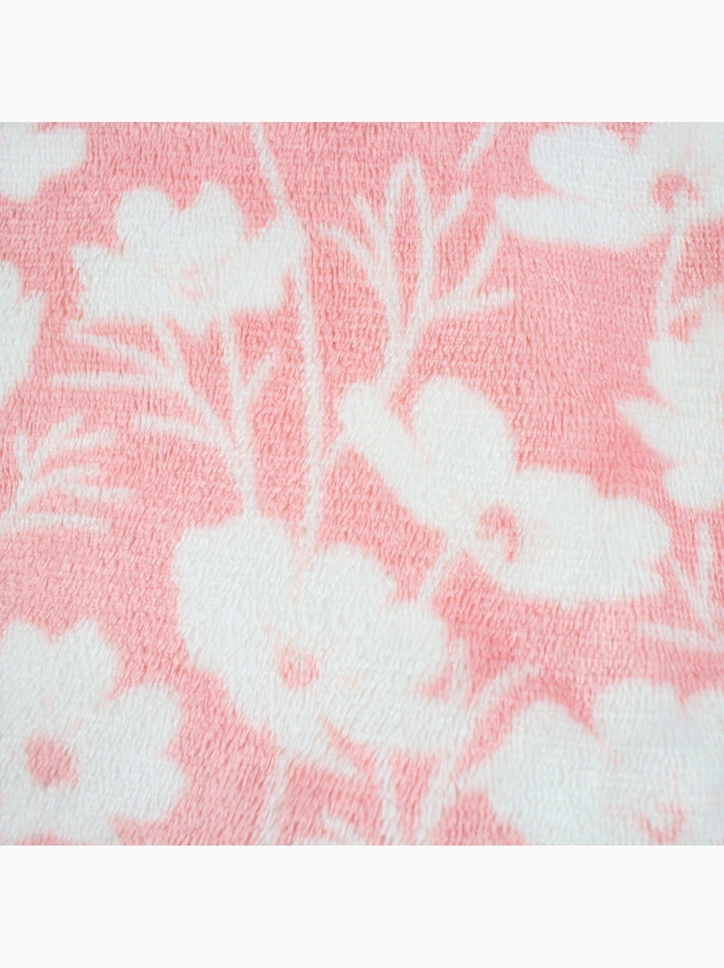 Tom Kids - Plaid doux pour fille à motifs floraux Rose - Kiabi