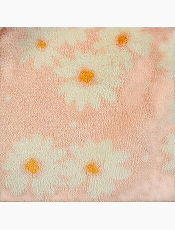 Tom Kids - Plaid doux pour fille à motifs marguerites
