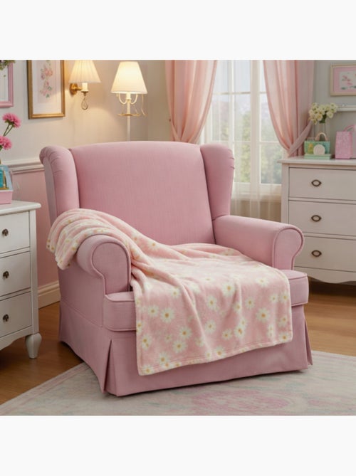Tom Kids - Plaid doux pour fille à motifs marguerites - Kiabi Tom Kids - Plaid doux pour fille à motifs marguerites - Kiabi