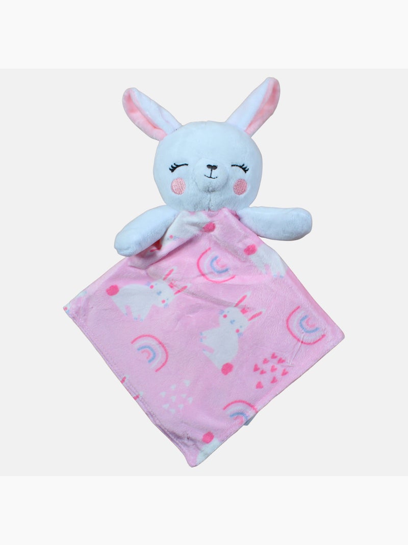 Tom Kids - Plaid doux pour fille avec doudou lapin Rose - Kiabi