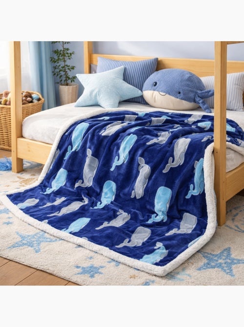 Tom Kids - Plaid doux pour garçon à motifs baleines - Kiabi Tom Kids - Plaid doux pour garçon à motifs baleines - Kiabi