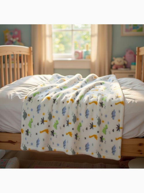 Tom Kids - Plaid doux pour petit garçon à motifs dinosaures - Kiabi Tom Kids - Plaid doux pour petit garçon à motifs dinosaures - Kiabi