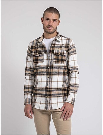 Tomarkus geruite overshirt met lange mouwen
