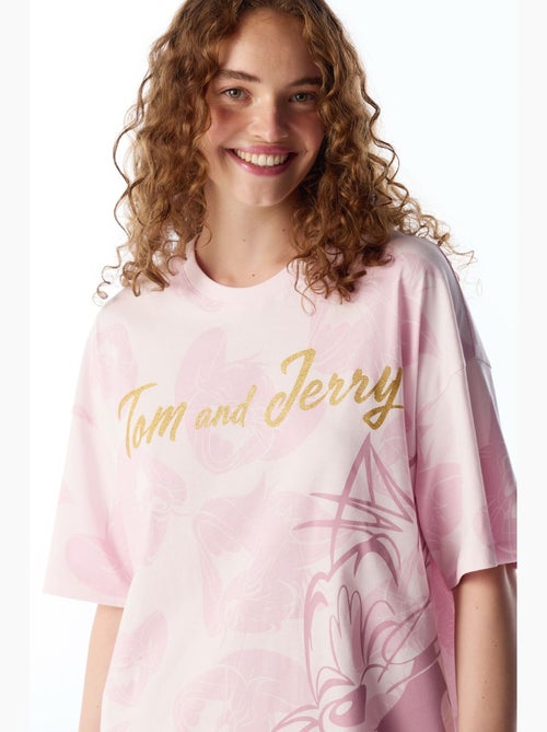 Tom&jerry nachthemd met kattenmotief en korte mouwen penti - Kiabi Tom&jerry nachthemd met kattenmotief en korte mouwen penti - Kiabi