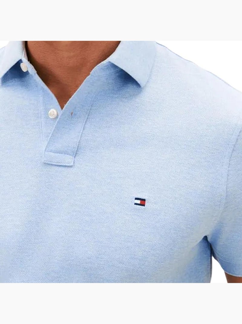 Tommy hilfiger 1985 regular fit polo heren - mid blauw Blauw - Kiabi