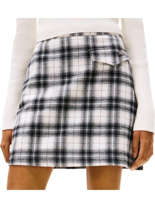Tommy Hilfiger A-lijn Rok Dames Wit/Zwart - Kiabi Tommy Hilfiger A-lijn Rok Dames Wit/Zwart - Kiabi