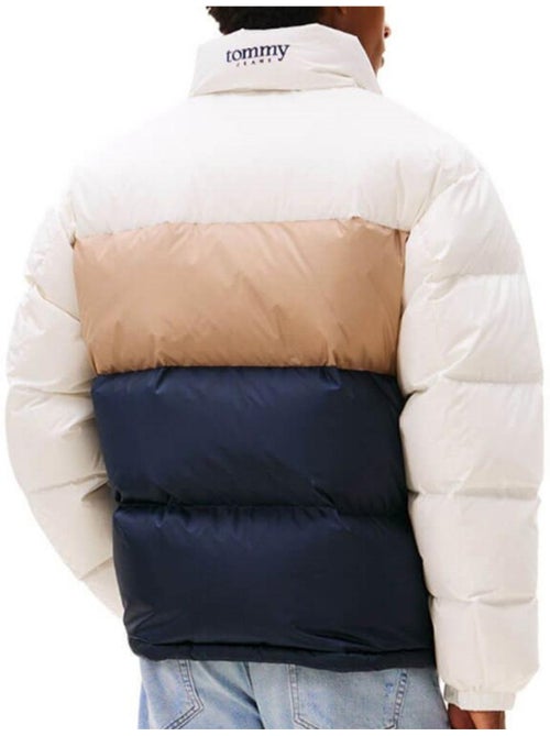 Tommy Hilfiger Alaska Heren Donsjack - Wit/Beige/Marine - Kiabi Tommy Hilfiger Alaska Heren Donsjack - Wit/Beige/Marine - Kiabi