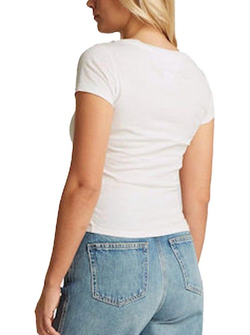 Tommy hilfiger aruba ecru t-shirt voor dames - Kiabi